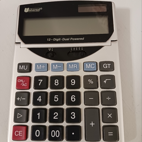 Universal 12-Digit Dual Powered Electronic Calculator - Picture 1 of 6